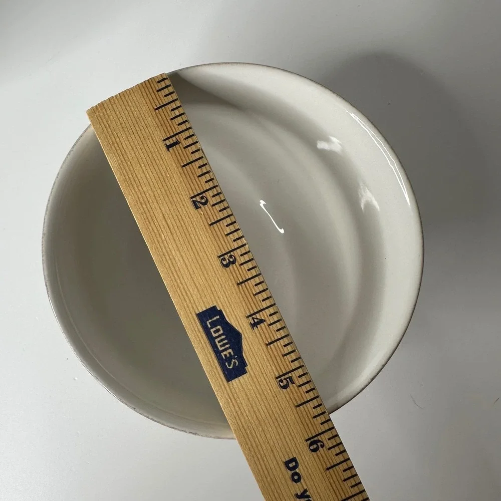 Set of 3 Pottery Barn Cambria Cereal Soup Bowls Stone Off White Portugal 6